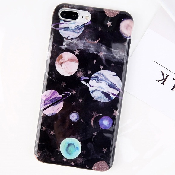 Accessories - NEW iPhone 7+/8+ Planet Space Stars Soft Case